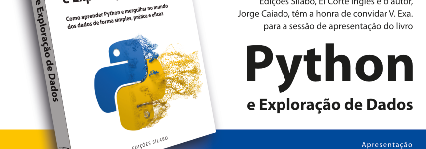 Lançamento do Livro “Python e Exploração de Dados” de Jorge Caiado